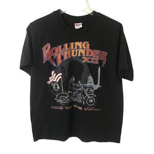 Rolling Thunder XII Ride To The Wall 1999 Salute To The Wall Military L T-Shirt
